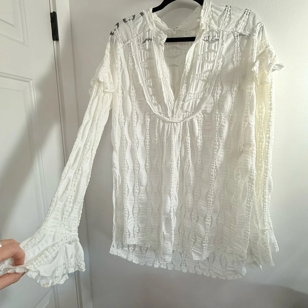 Free People C Sandy Shop Tunic Top
